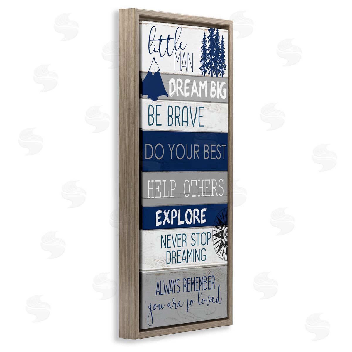 Kim Allen Little Man Dream Big Phrase Compass Mountains Trees