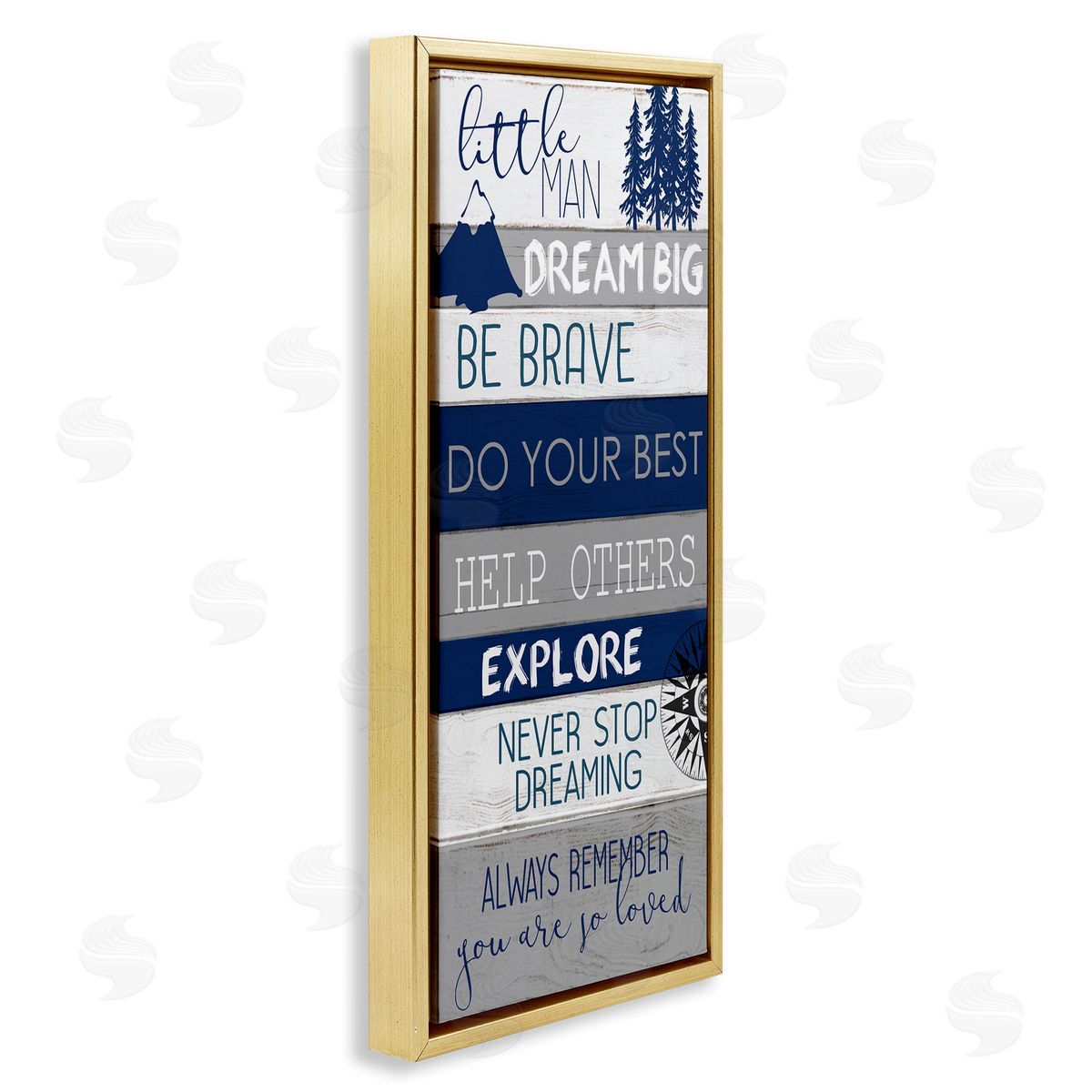 Kim Allen Little Man Dream Big Phrase Compass Mountains Trees