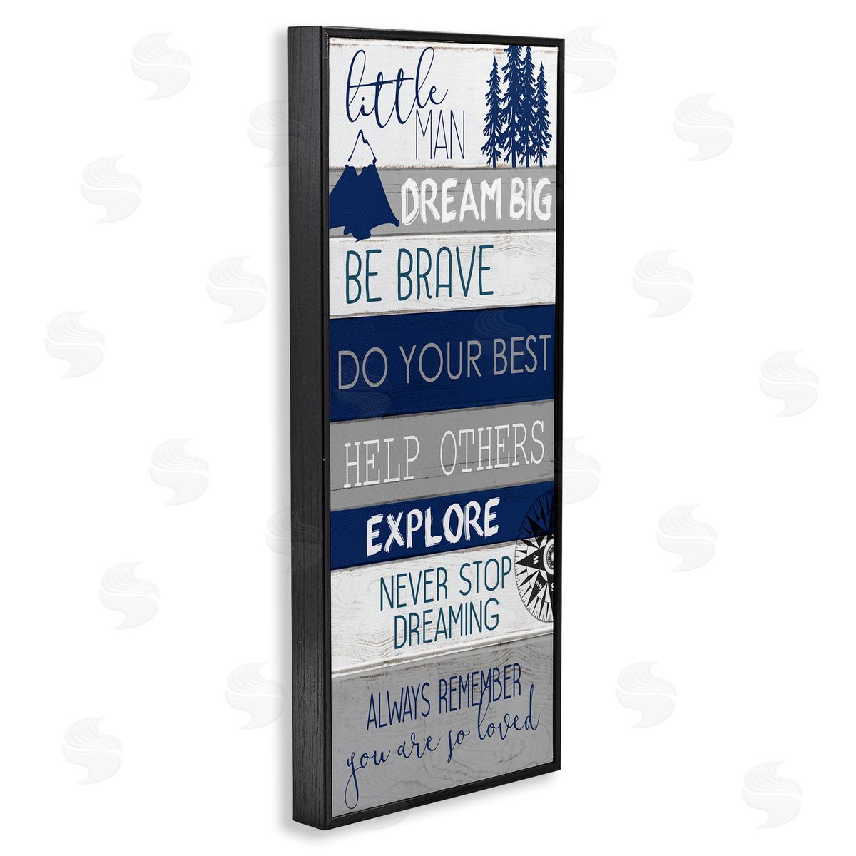 Kim Allen Little Man Dream Big Phrase Compass Mountains Trees