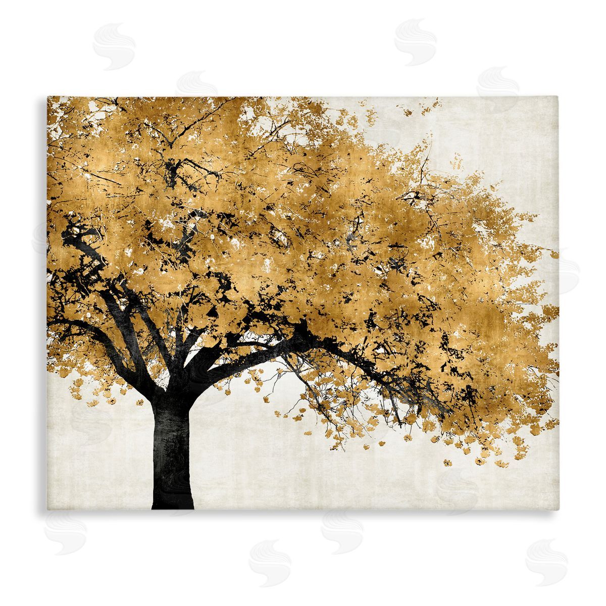Kate Bennett Traditional Tree with Autumn Leaves over Neutral