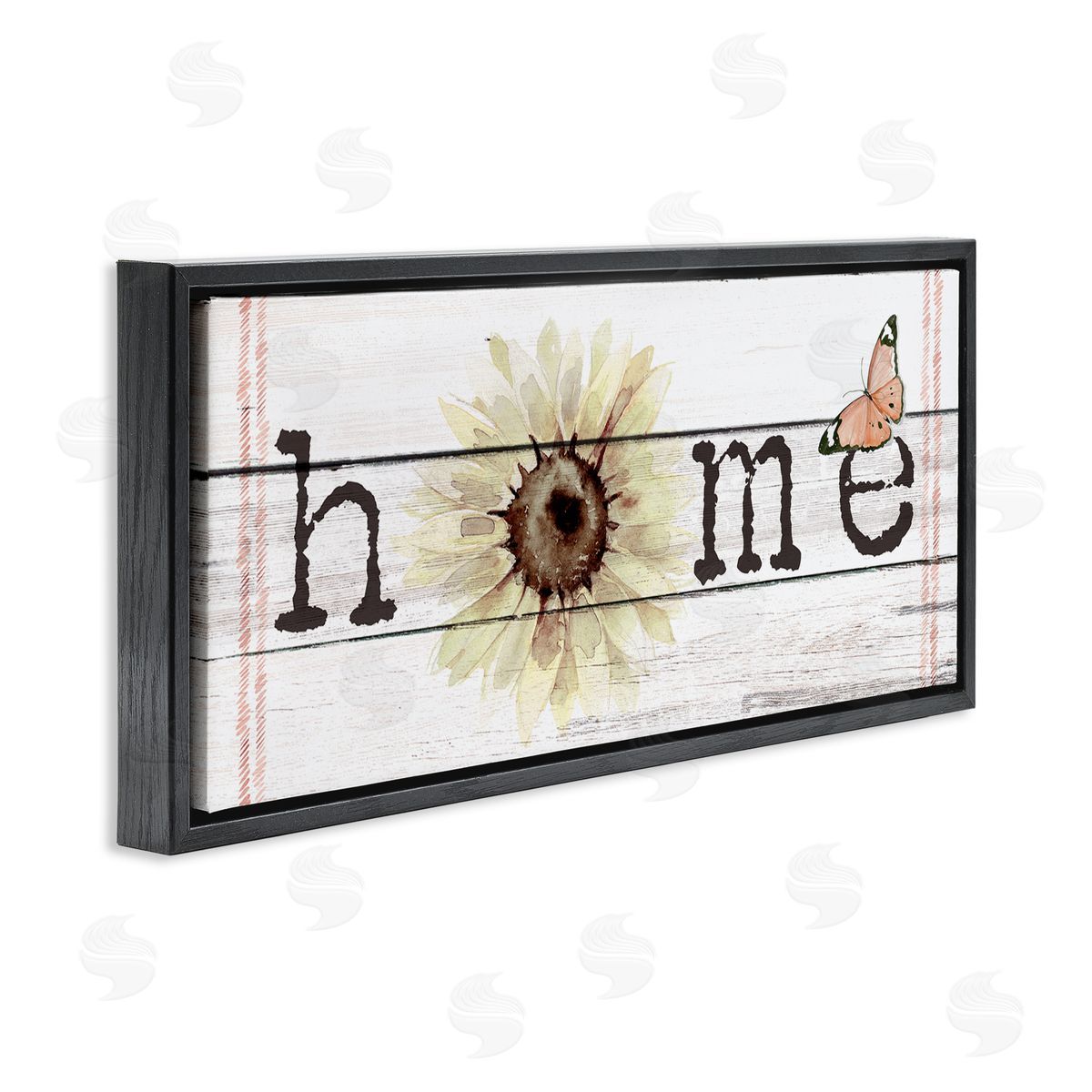 Jennifer Paxton Parker Home Sentiment Plank Pattern Sunflower Butterfly