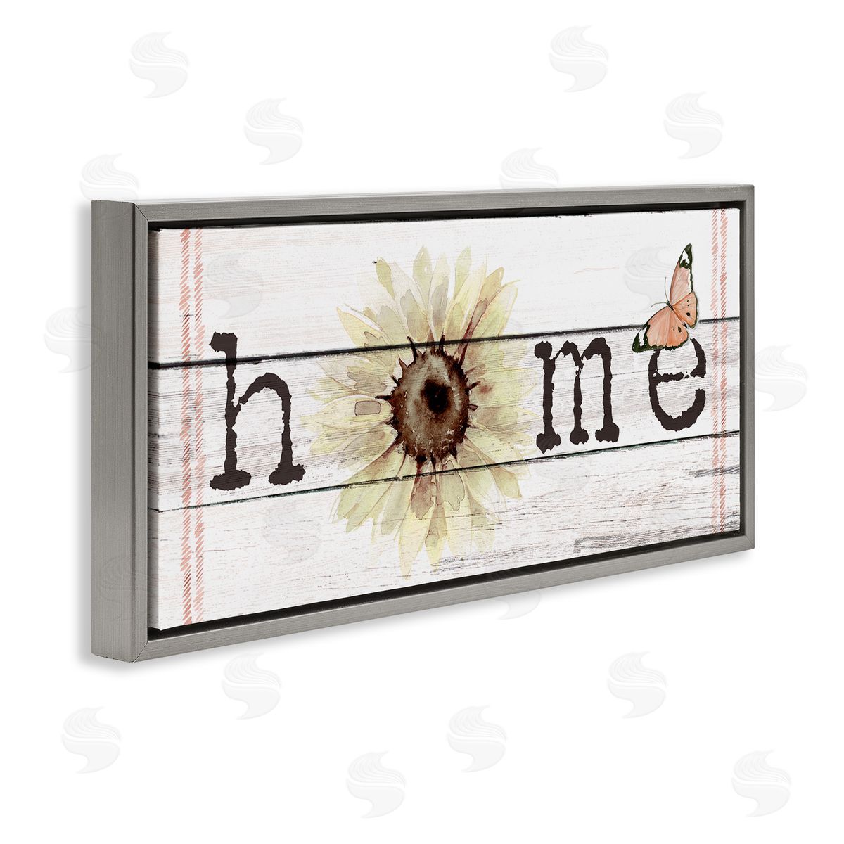 Jennifer Paxton Parker Home Sentiment Plank Pattern Sunflower Butterfly
