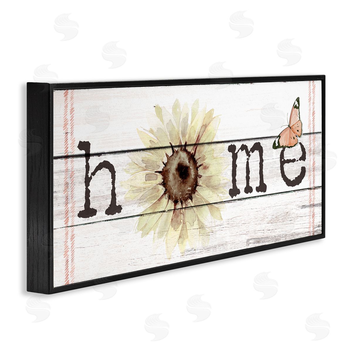 Jennifer Paxton Parker Home Sentiment Plank Pattern Sunflower Butterfly