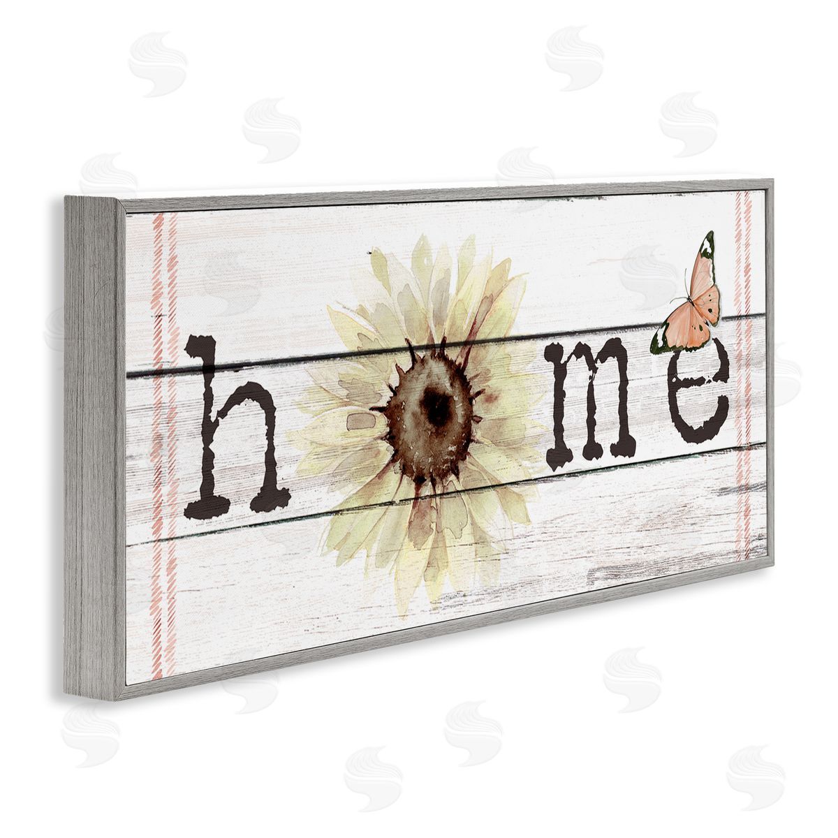 Jennifer Paxton Parker Home Sentiment Plank Pattern Sunflower Butterfly