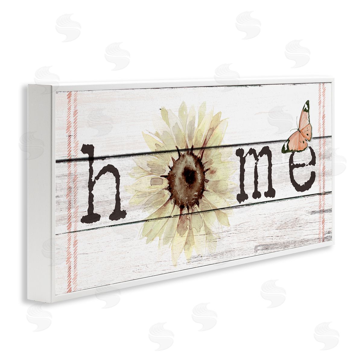Jennifer Paxton Parker Home Sentiment Plank Pattern Sunflower Butterfly