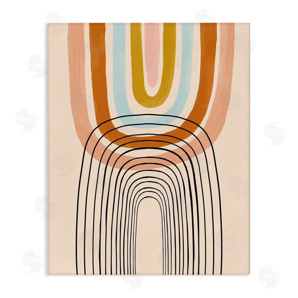 Lisa Barlow Playful Rainbow Reflection Asymmetrical Linework