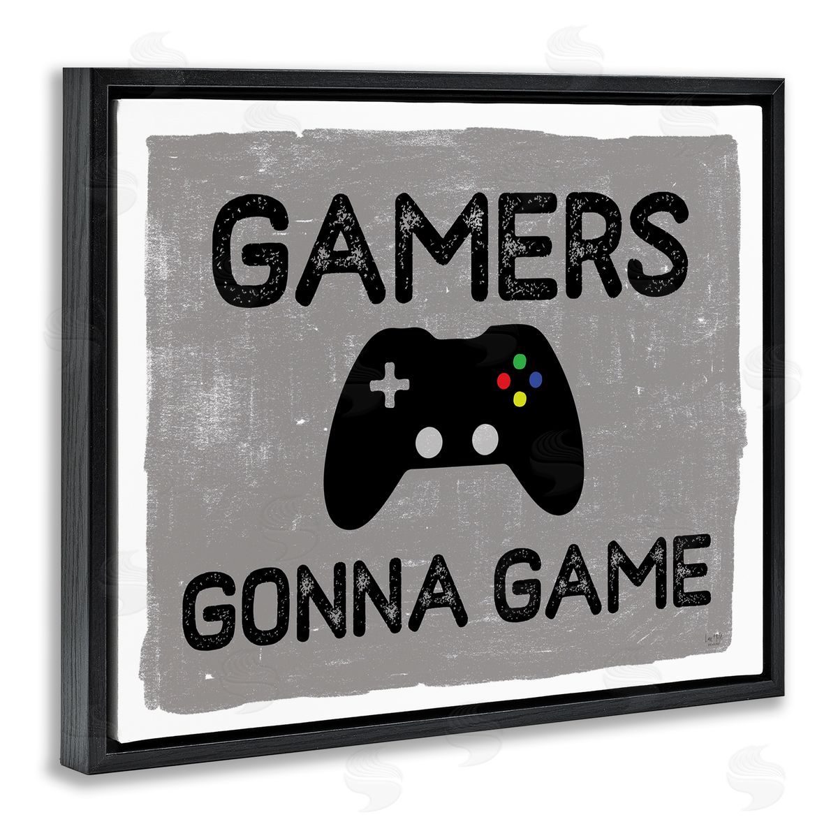 Lux + Me Designs Gamers Gonna Game Phrase Controller Distressed Pattern