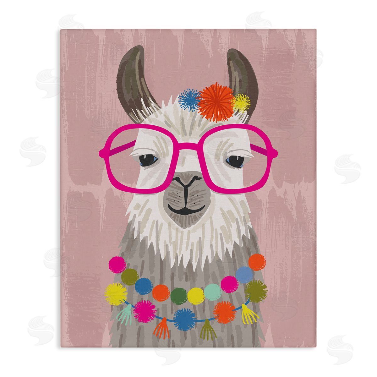 Lisa Perry Whitebutton Llama Silly Glasses Polka Dots Festive Animal
