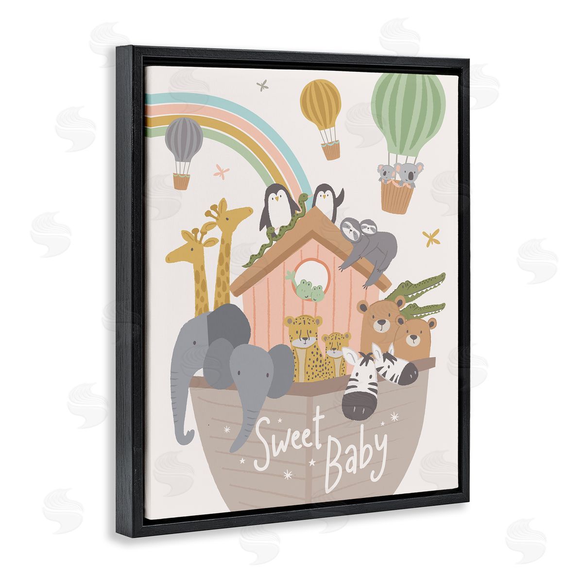 Lisa Perry Whitebutton Sweet Baby Phrase Animal Ark Hot Air Balloons