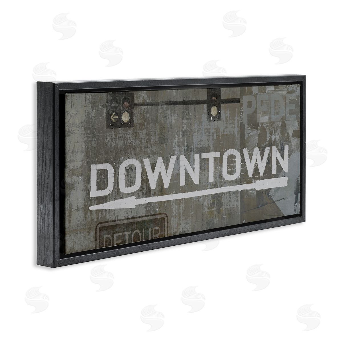 Luke Wilson Downtown Detour Traffic Light City Signs Neutral Grey