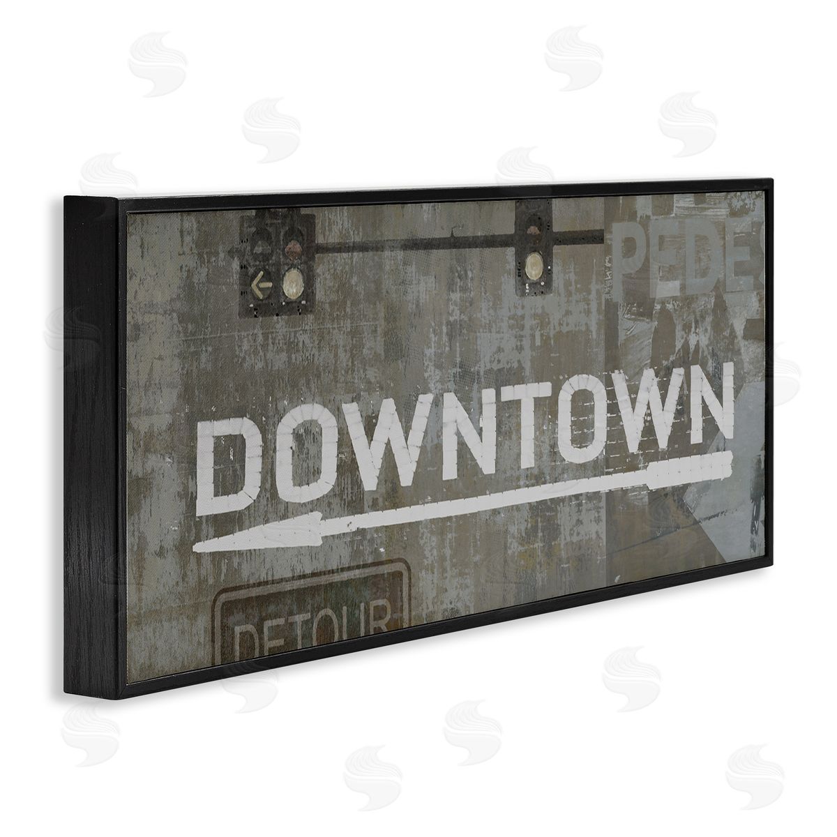 Luke Wilson Downtown Detour Traffic Light City Signs Neutral Grey