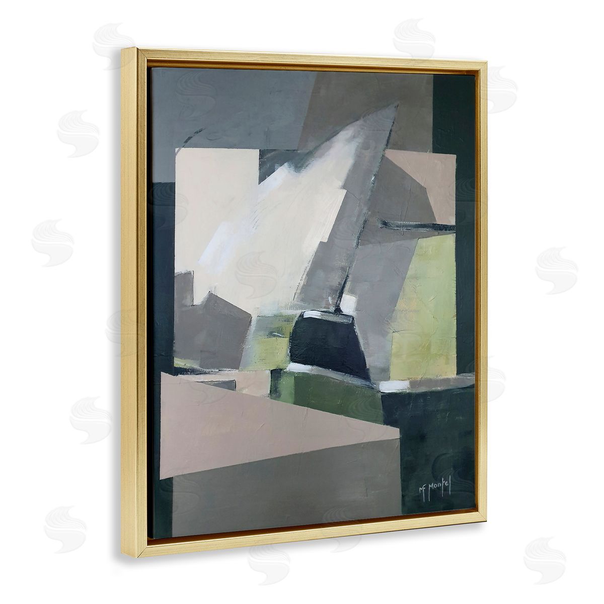 Fanou Montel Abstraction Antique Montel Modern Neutral Tones