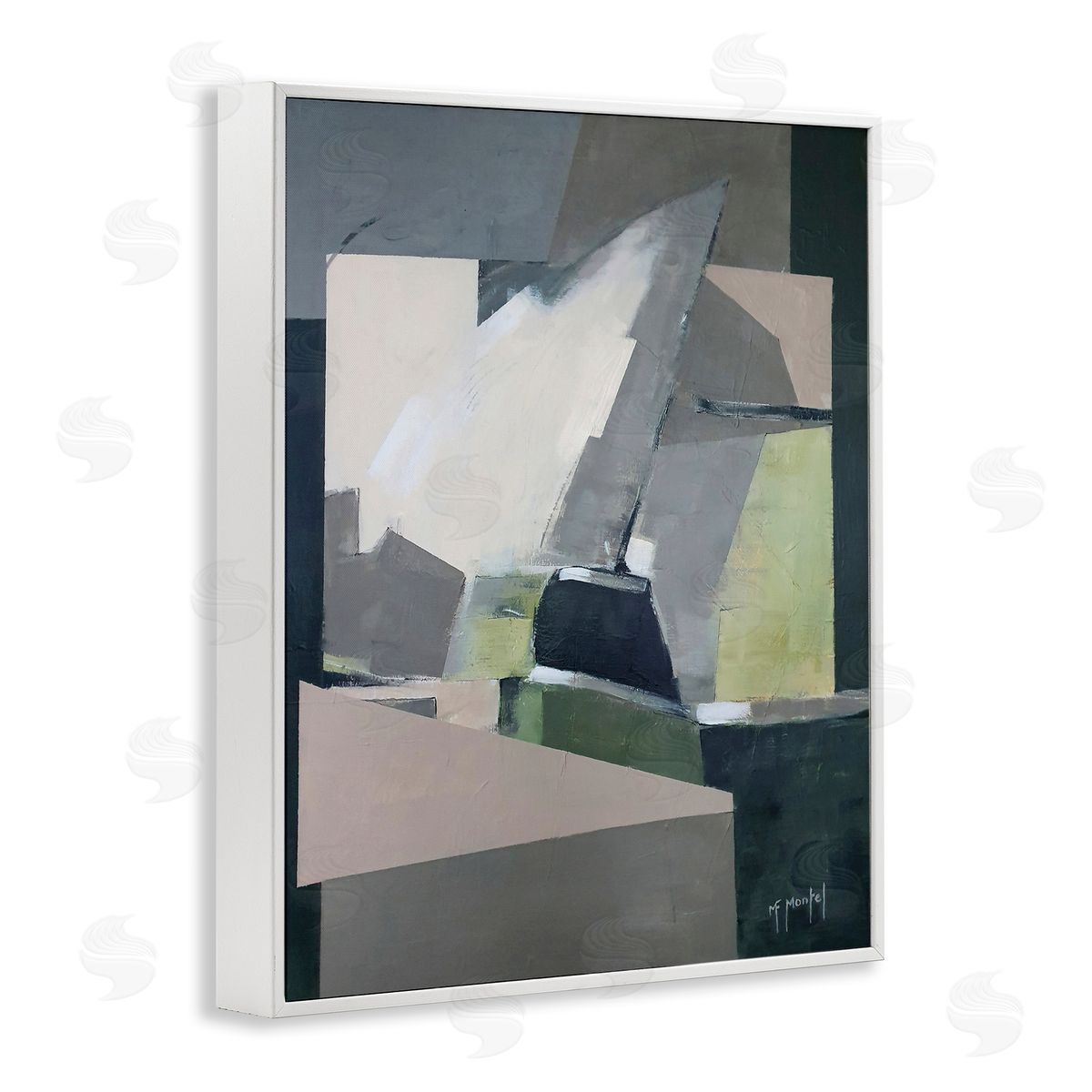 Fanou Montel Abstraction Antique Montel Modern Neutral Tones