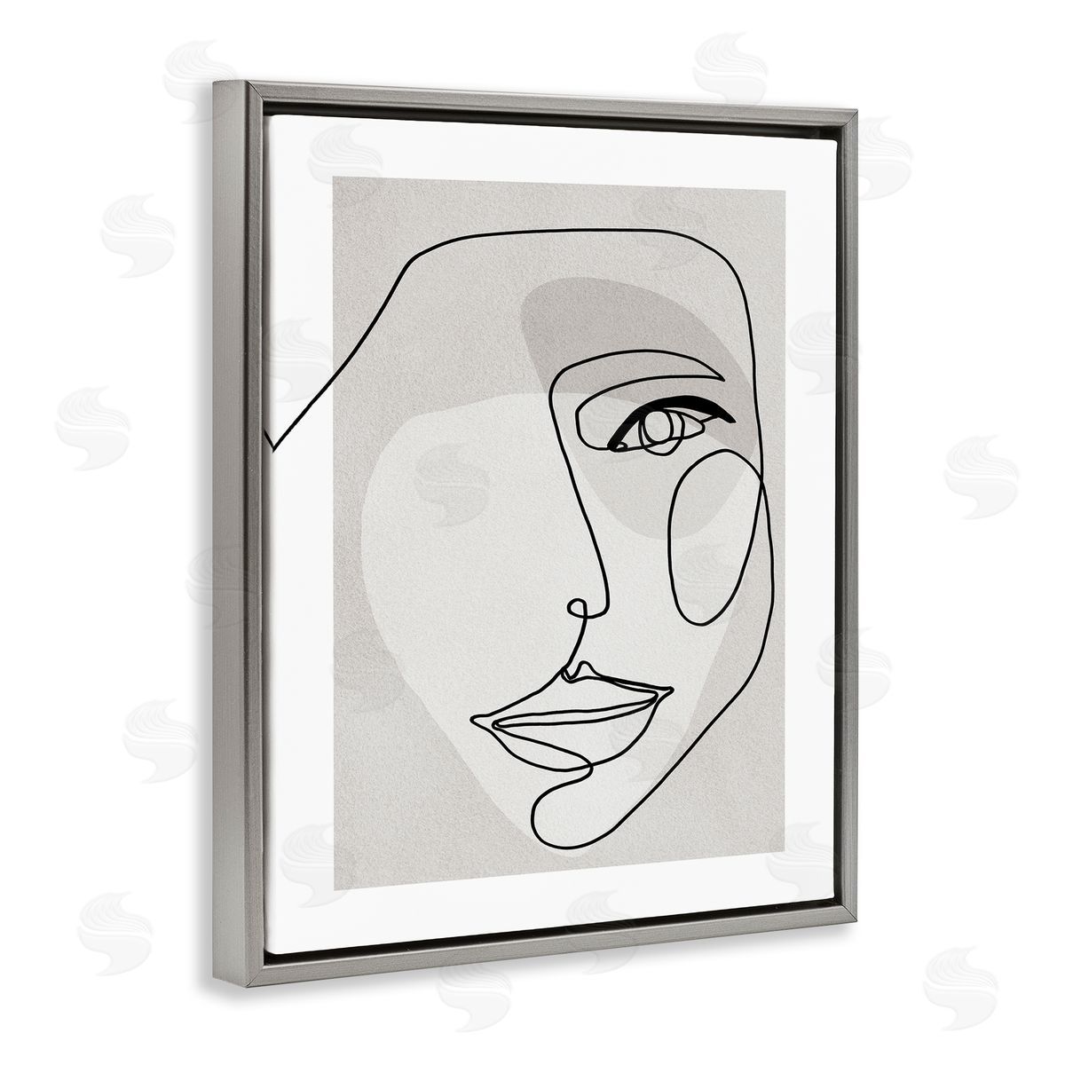 Design Fabrikken Abstract Woman's Face Monochromatic Avant-Garde