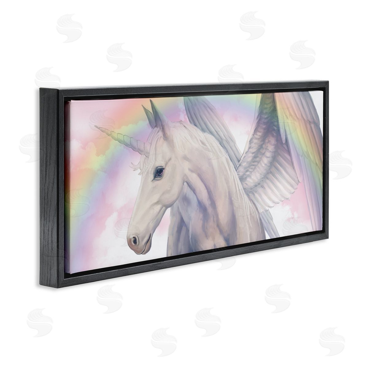 Ziwei Li Magical Pegasus Beautiful Pink Clouds Soft Rainbow