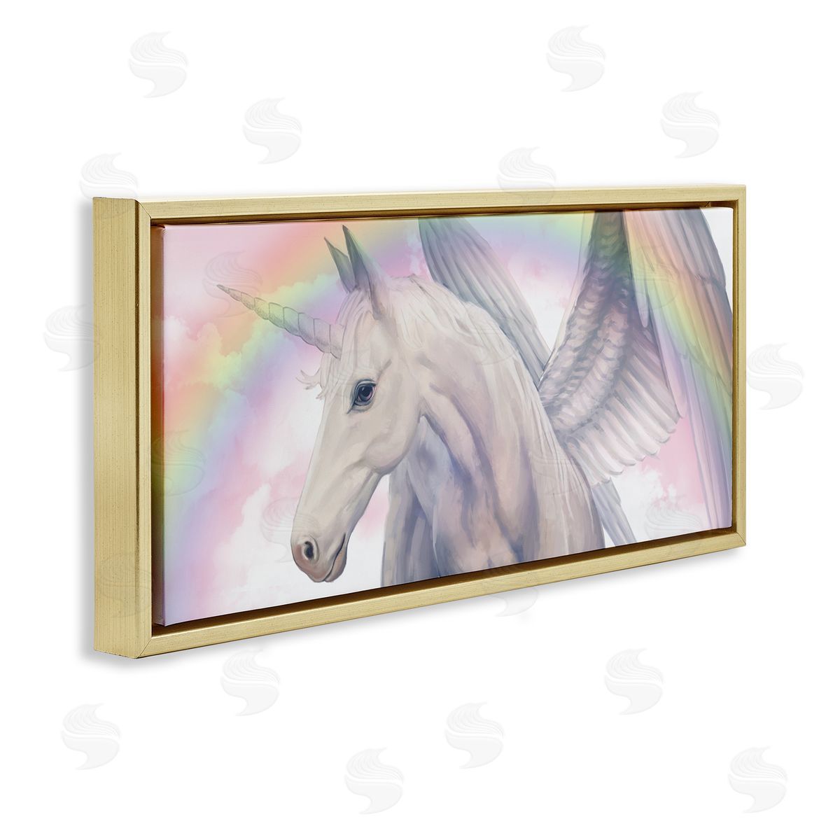 Ziwei Li Magical Pegasus Beautiful Pink Clouds Soft Rainbow