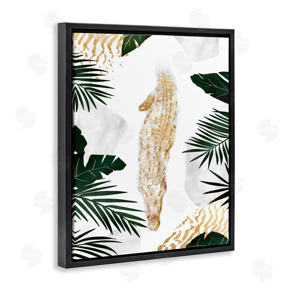 Ziwei Li Avante-Garde Alligator Tropical Milky White Jungle River
