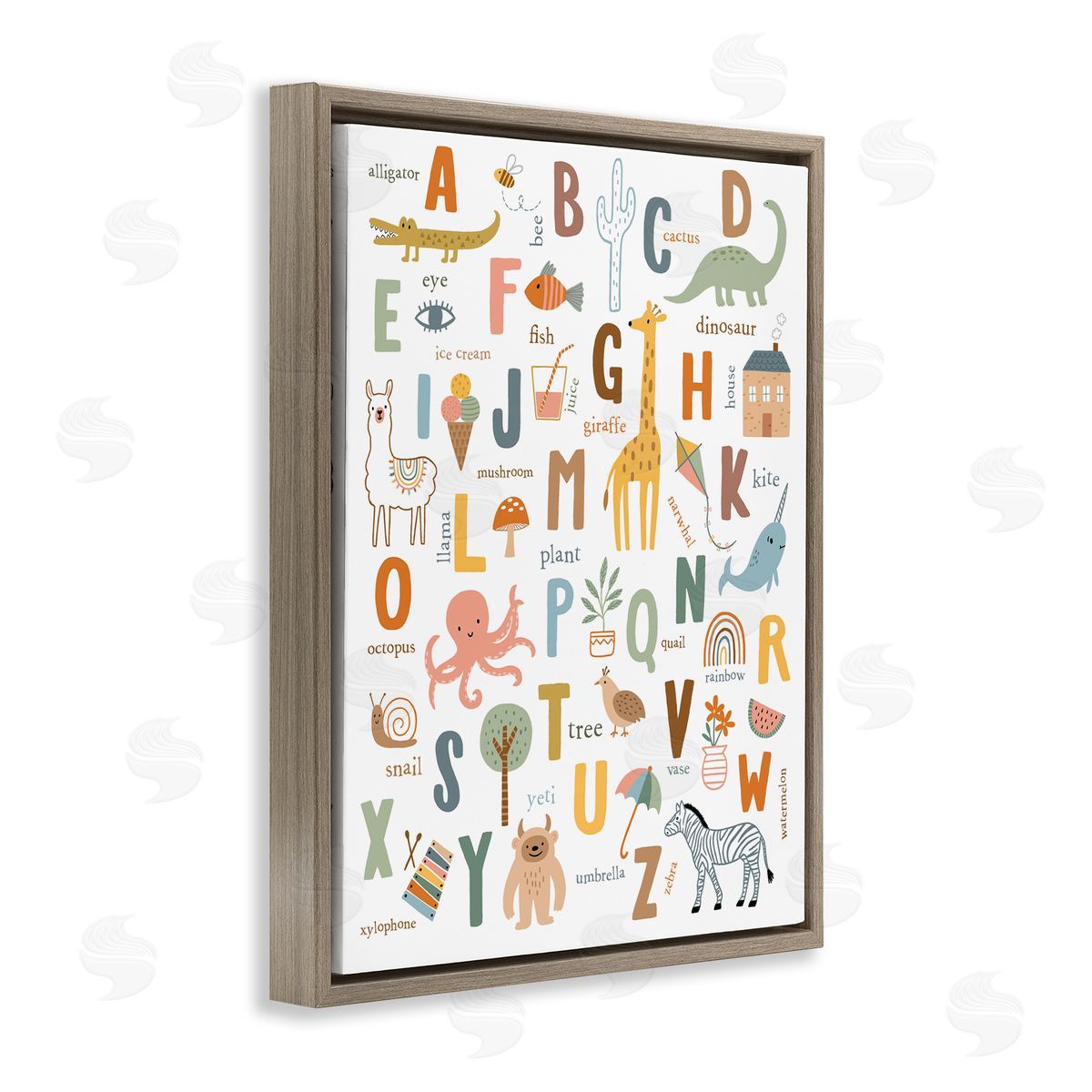 Nina Seven Fun Educational ABC Chart Cute Animals 