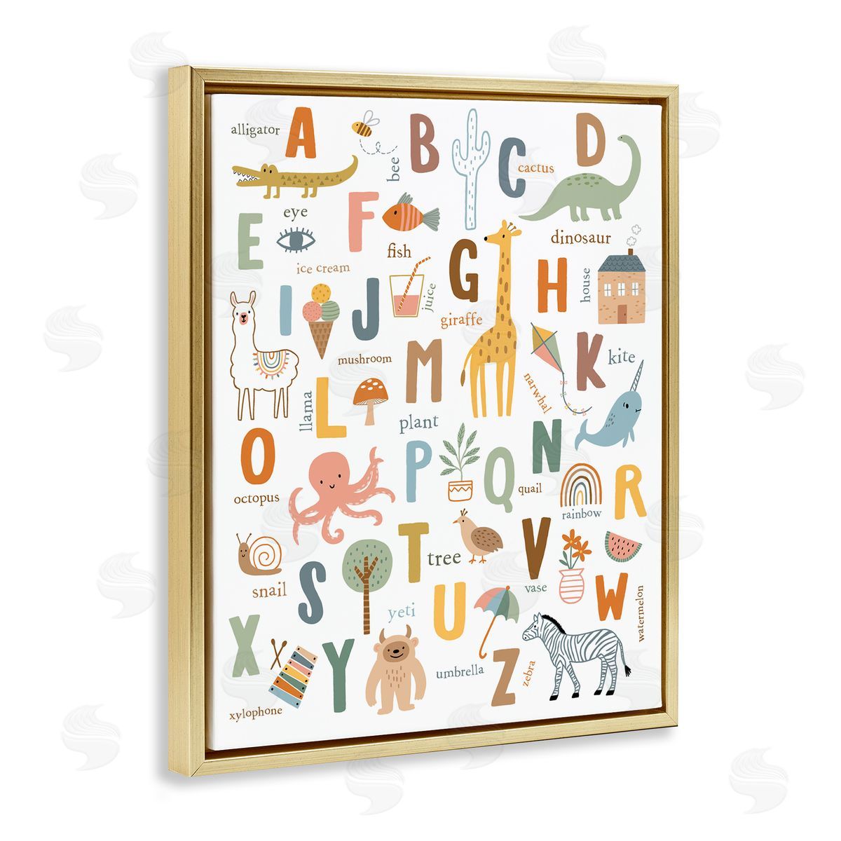 Nina Seven Fun Educational ABC Chart Cute Animals 
