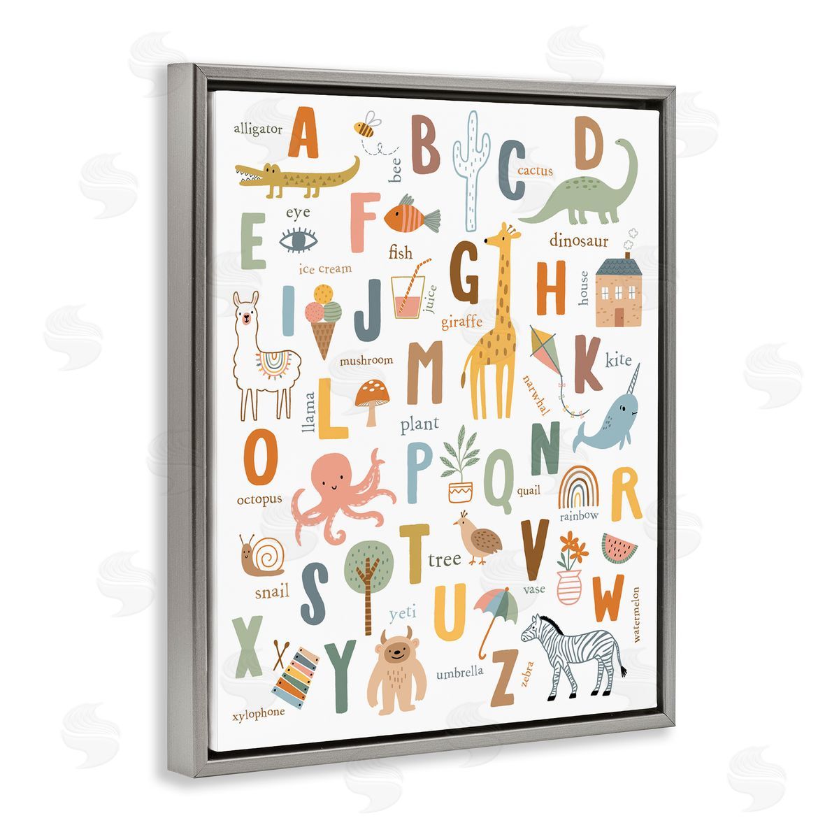 Nina Seven Fun Educational ABC Chart Cute Animals 