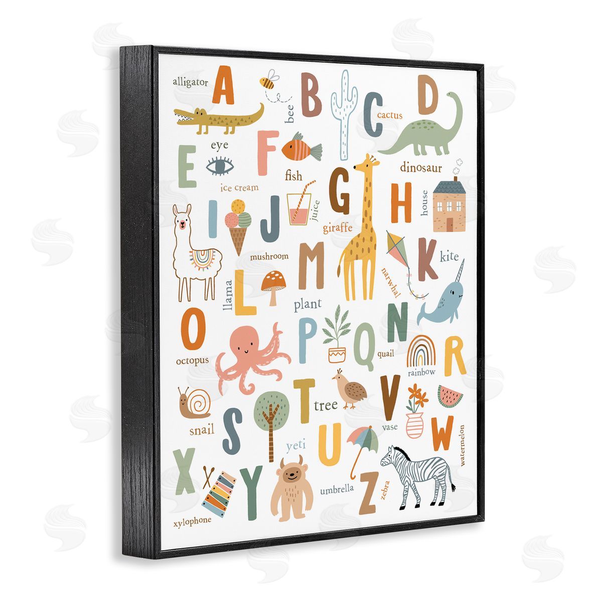 Nina Seven Fun Educational ABC Chart Cute Animals 