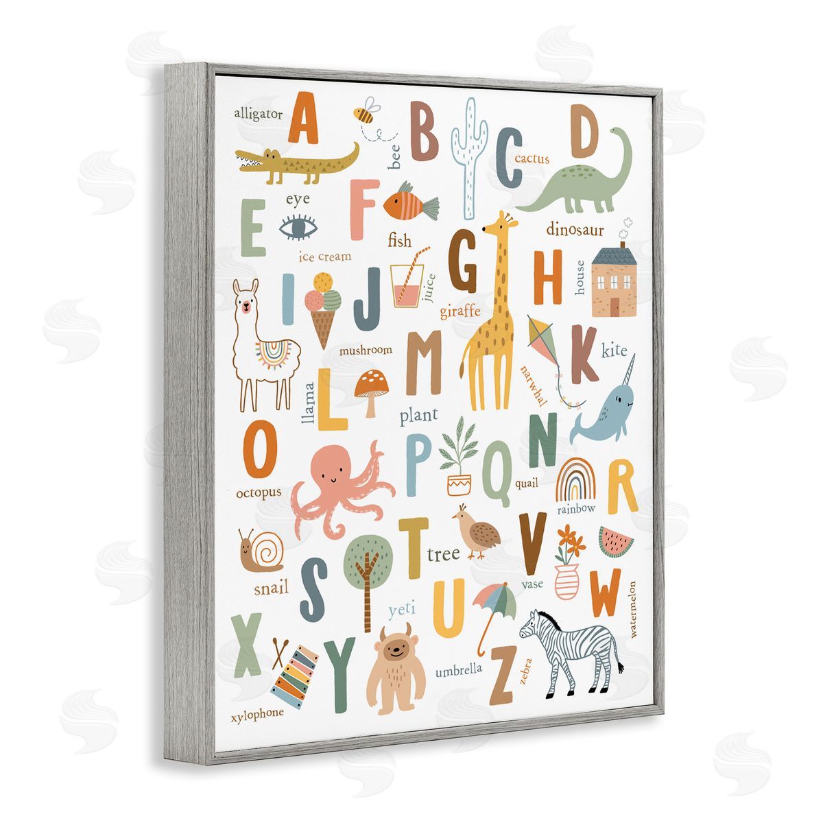 Nina Seven Fun Educational ABC Chart Cute Animals 