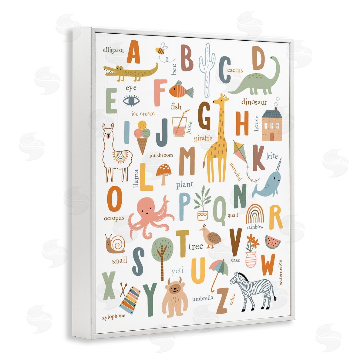 Nina Seven Fun Educational ABC Chart Cute Animals 