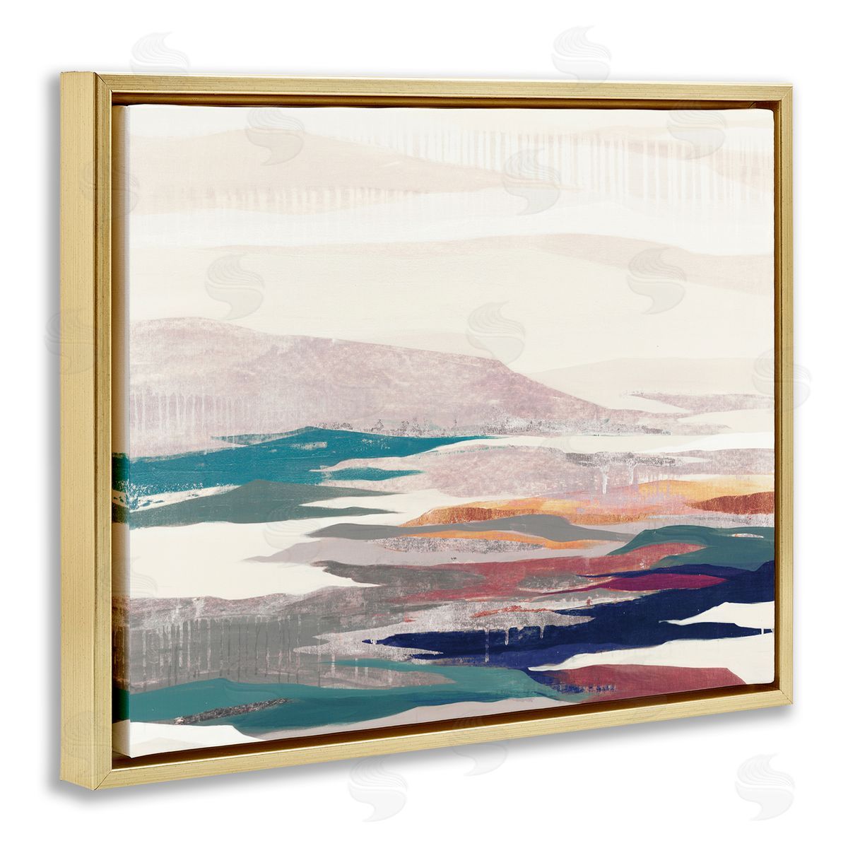 Liz Jardine Abstract Valley Landscape Pastel Pop Hills