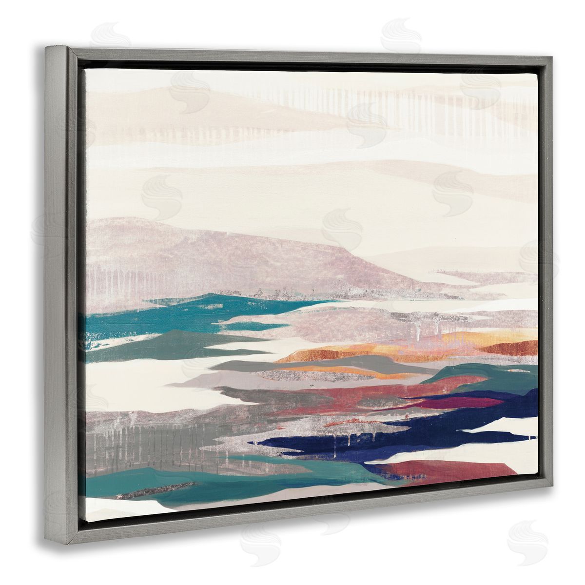 Liz Jardine Abstract Valley Landscape Pastel Pop Hills