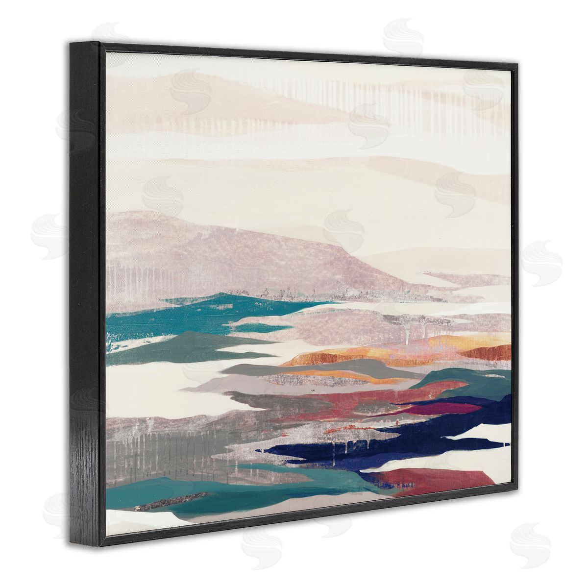 Liz Jardine Abstract Valley Landscape Pastel Pop Hills