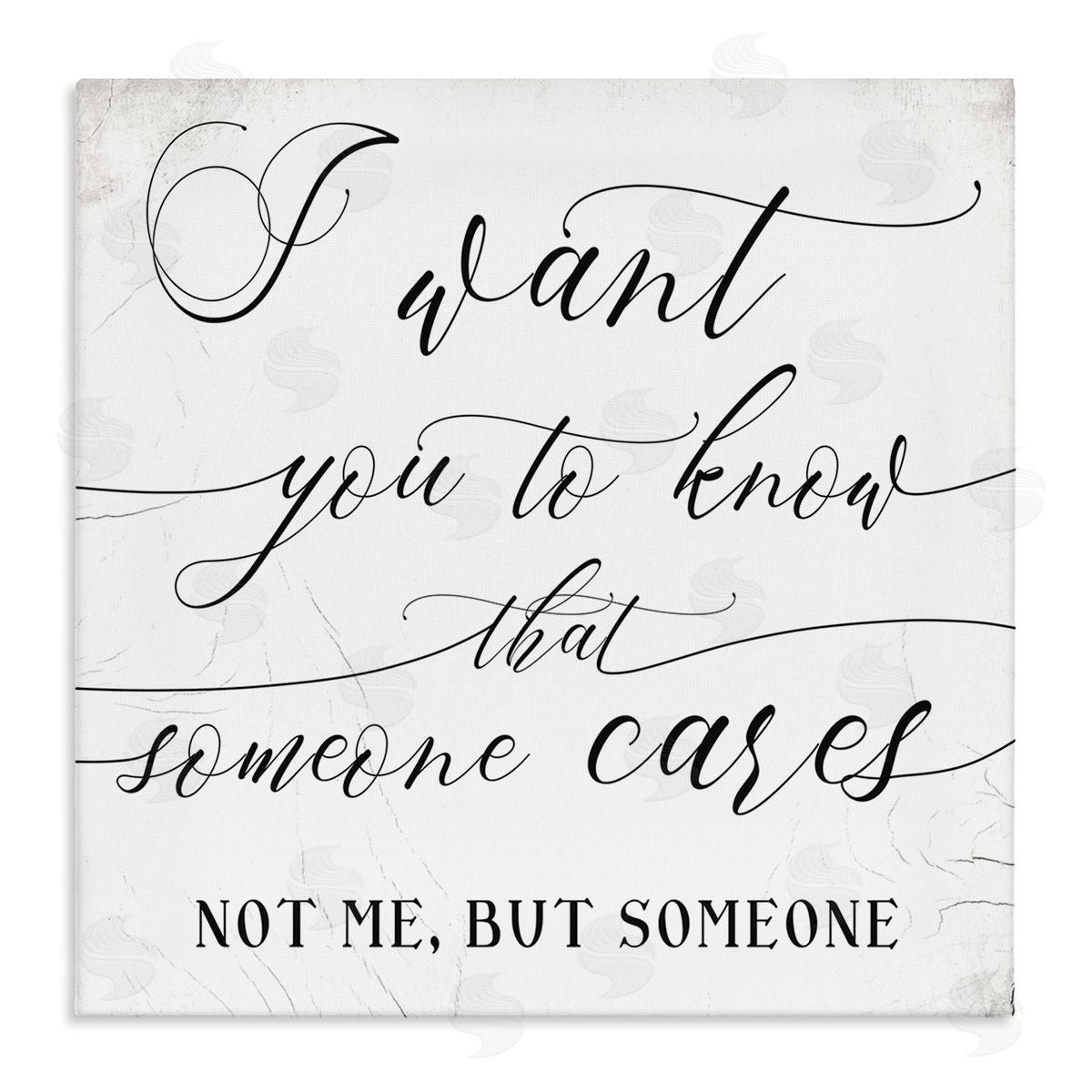 Stupell Studio Know that Someone Cares Quote Humorous Friendship   Stretched Canvas Wall Art Print