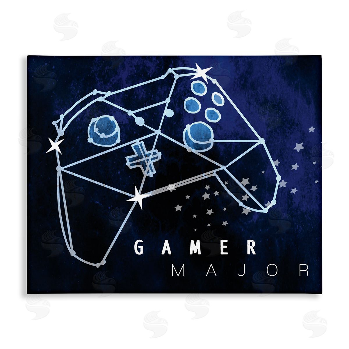 Stupell Studio Gamer Major Phrase Controller Constellation Outer Space