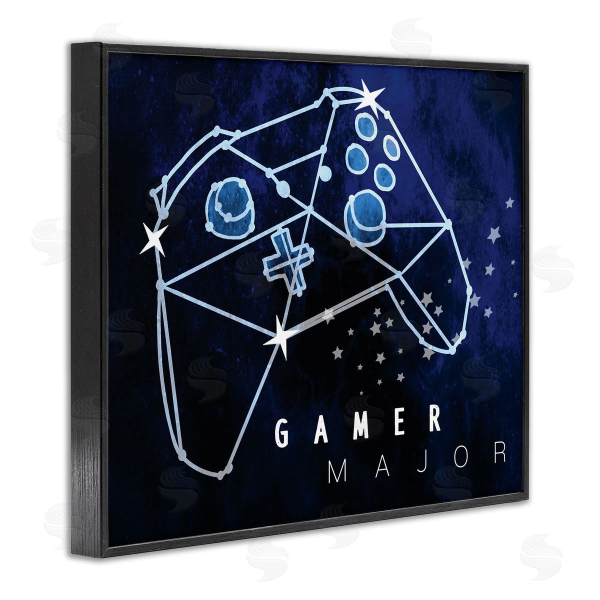 Stupell Studio Gamer Major Phrase Controller Constellation Outer Space
