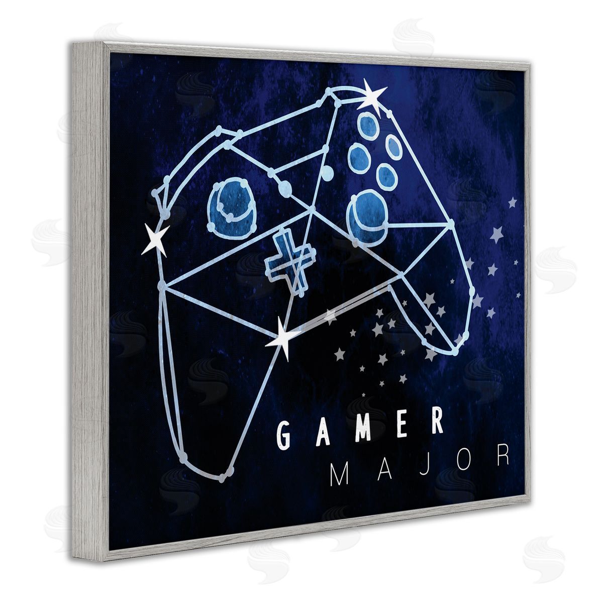 Stupell Studio Gamer Major Phrase Controller Constellation Outer Space