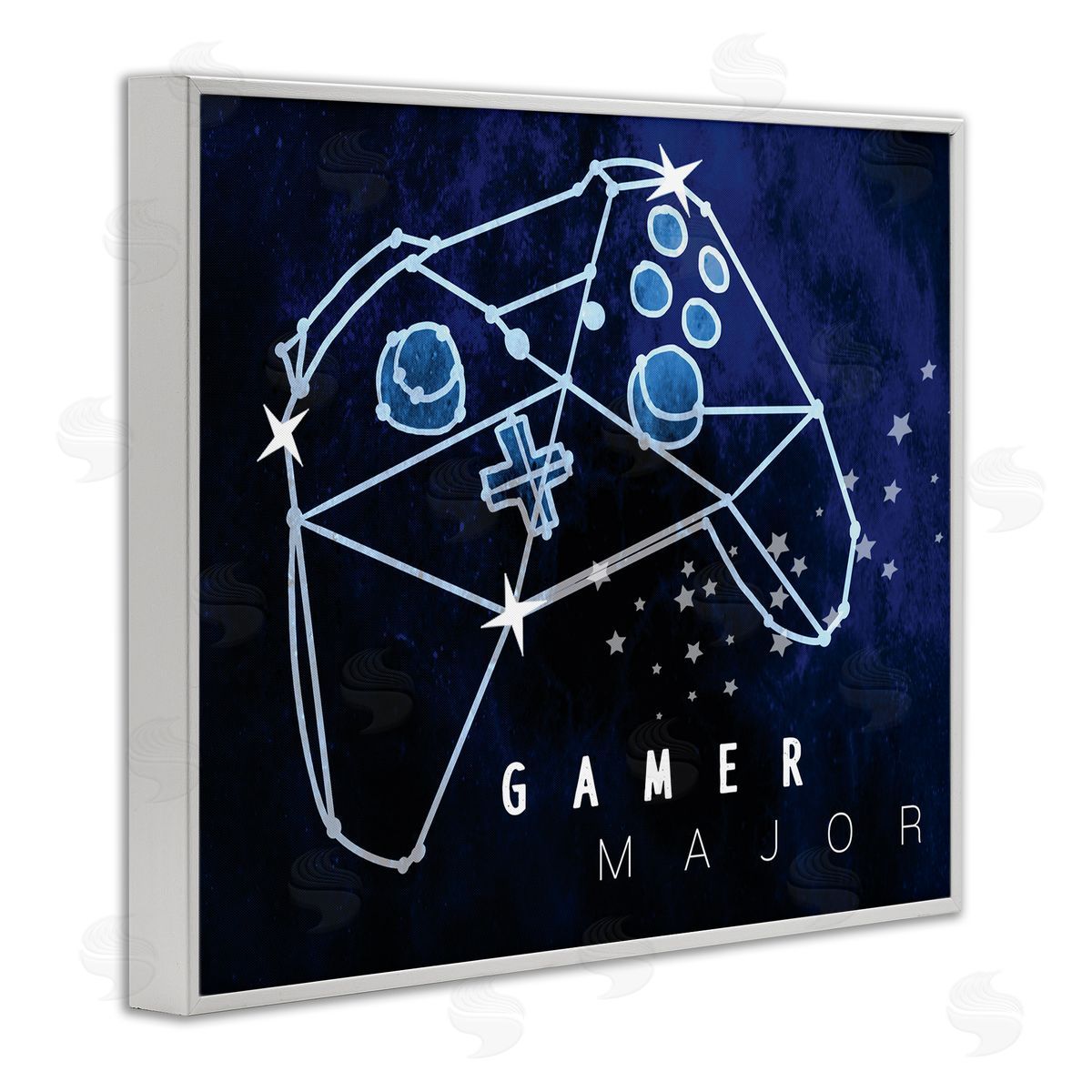 Stupell Studio Gamer Major Phrase Controller Constellation Outer Space
