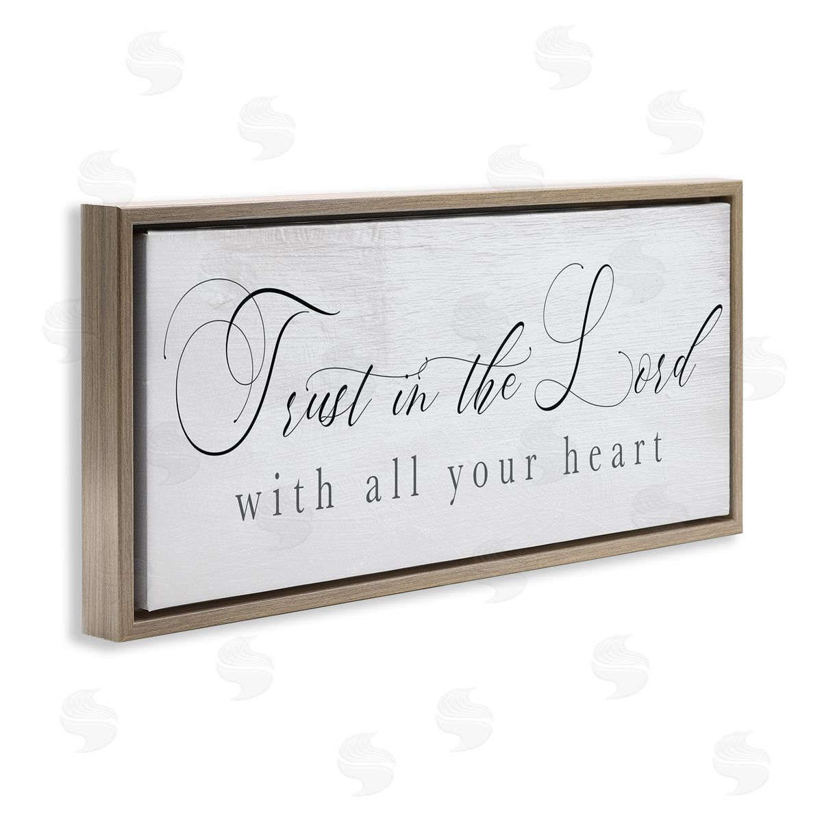 Stupell Studio Trust In The Lord Phrase Uplifting Rustic Sentiments