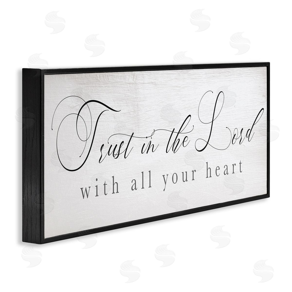 Stupell Studio Trust In The Lord Phrase Uplifting Rustic Sentiments