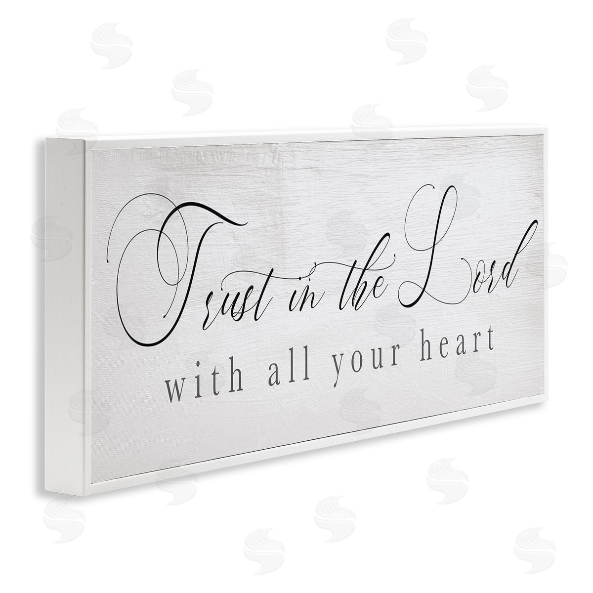 Stupell Studio Trust In The Lord Phrase Uplifting Rustic Sentiments