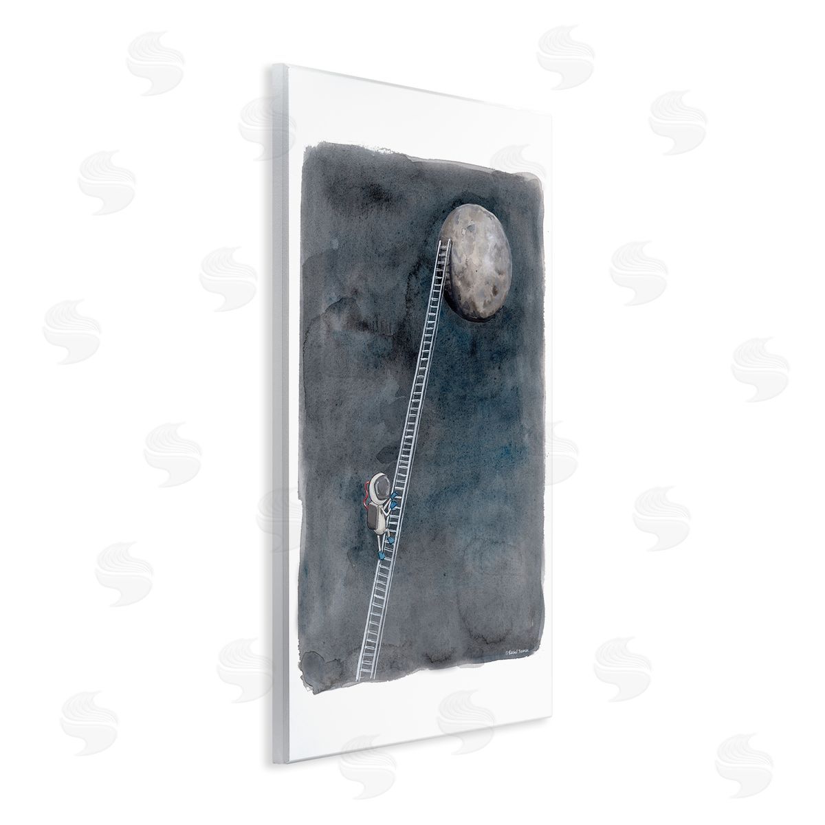 Rachel Nieman Astronaut Ladder To Moon Humorous Space Exploration