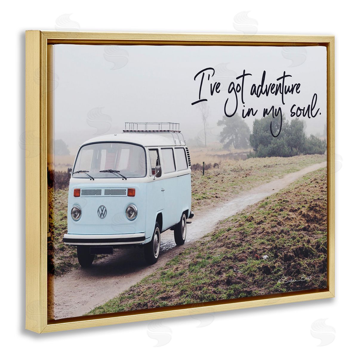 Susan Ball Adventure In My Soul Phrase Retro Bus Road