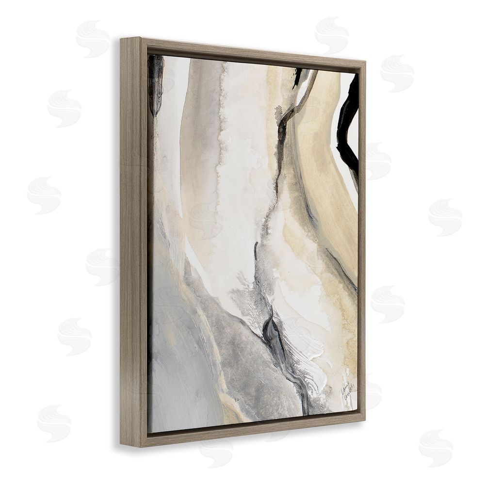 Lanie Loreth Abstract Paint Strokes Fluid Beige Movement