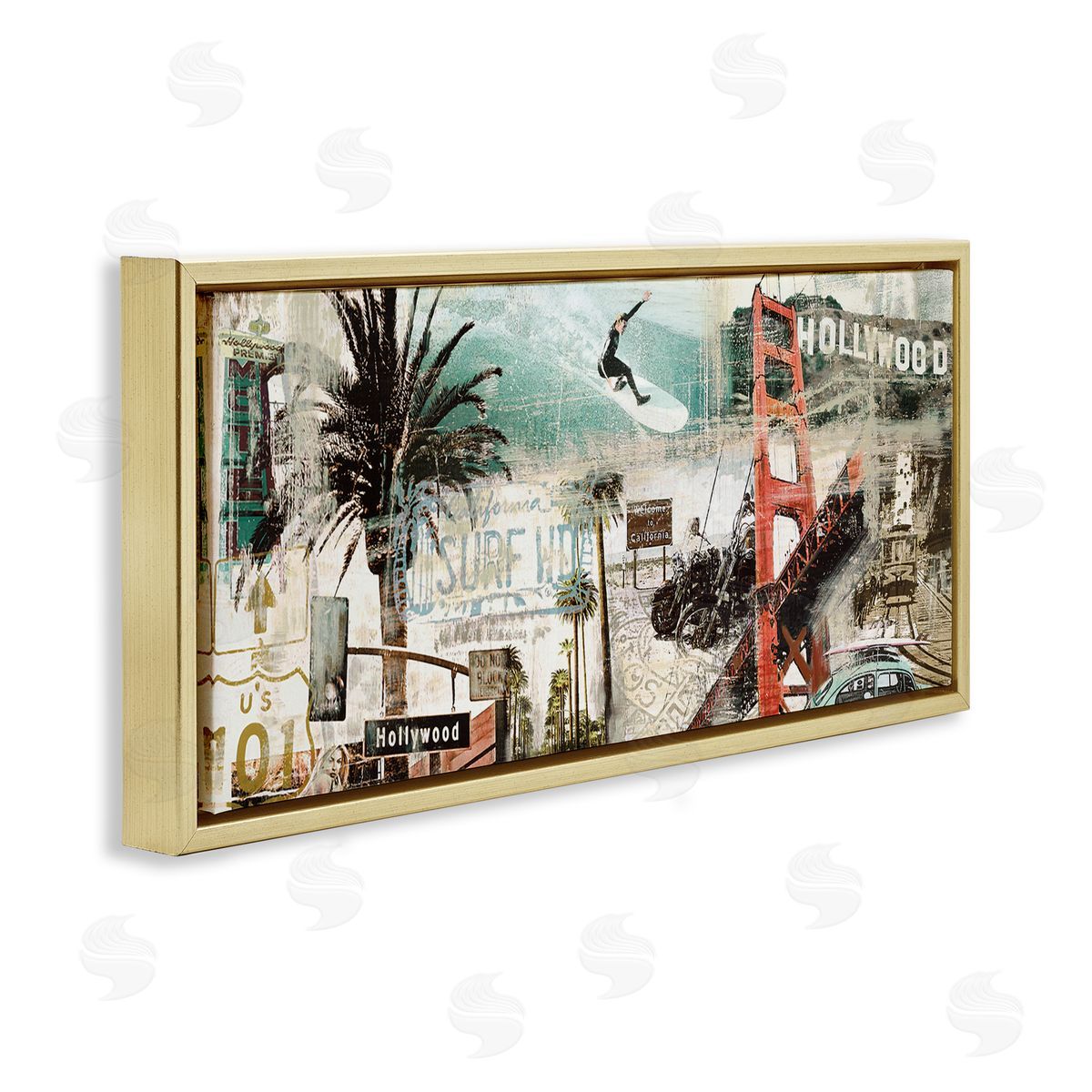 Tyler Burke Vintage California Collage Urban City Landmarks