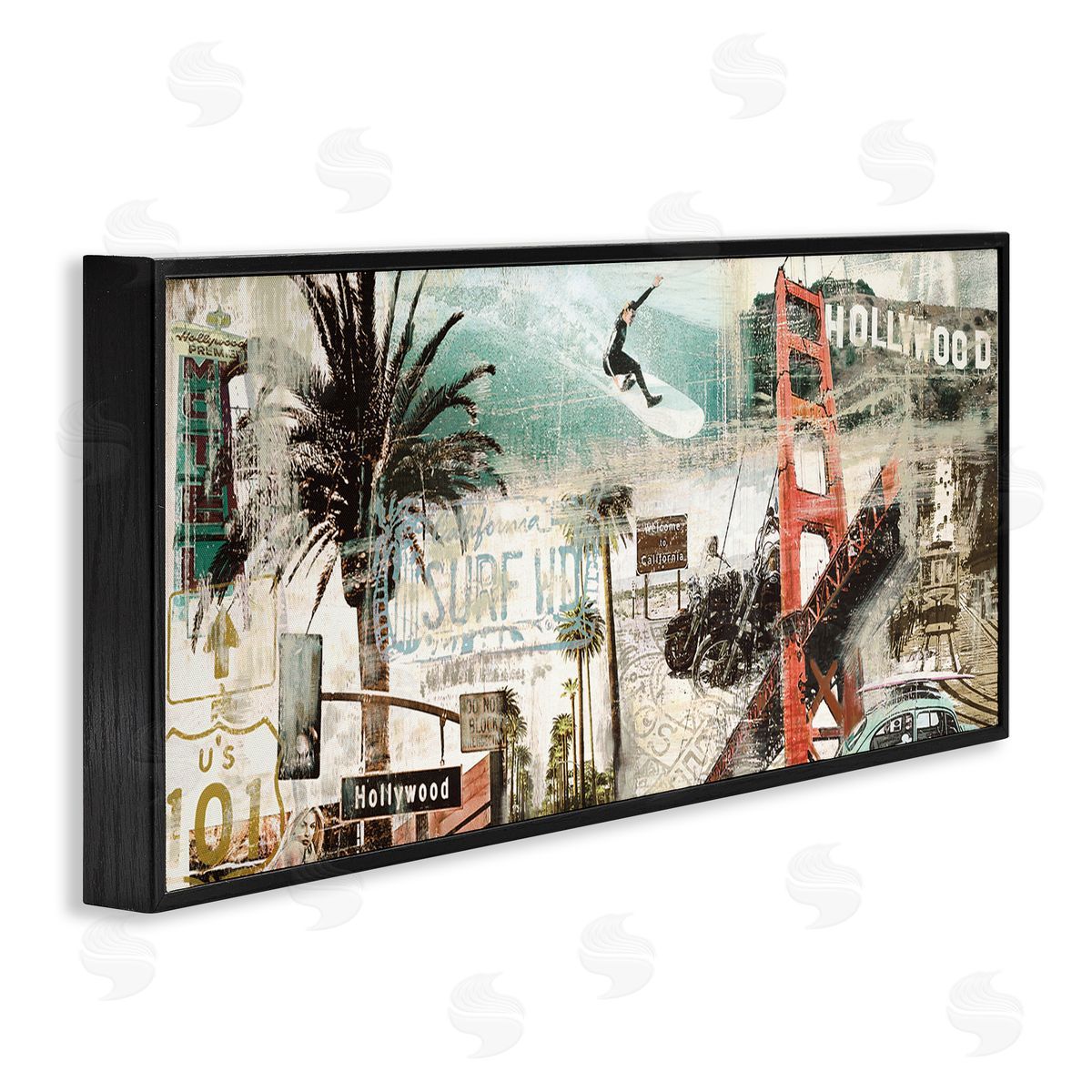 Tyler Burke Vintage California Collage Urban City Landmarks