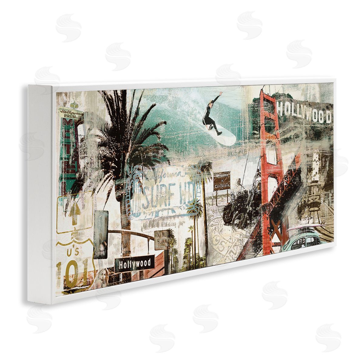 Tyler Burke Vintage California Collage Urban City Landmarks
