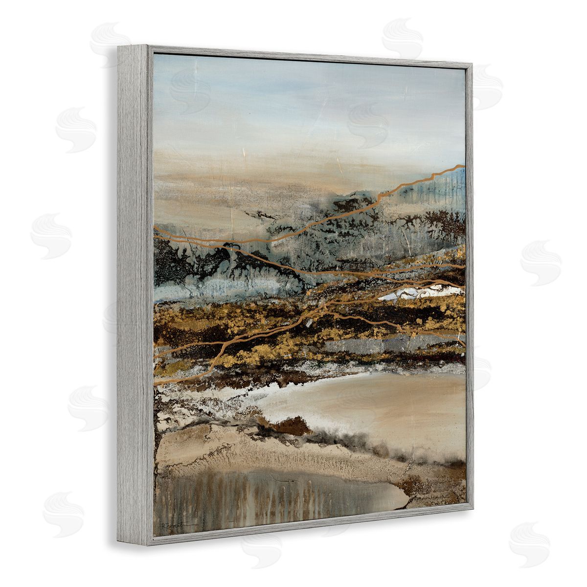 Ruth fr_sideomstein Abstract Snowy Mountain Range Detailed Linework