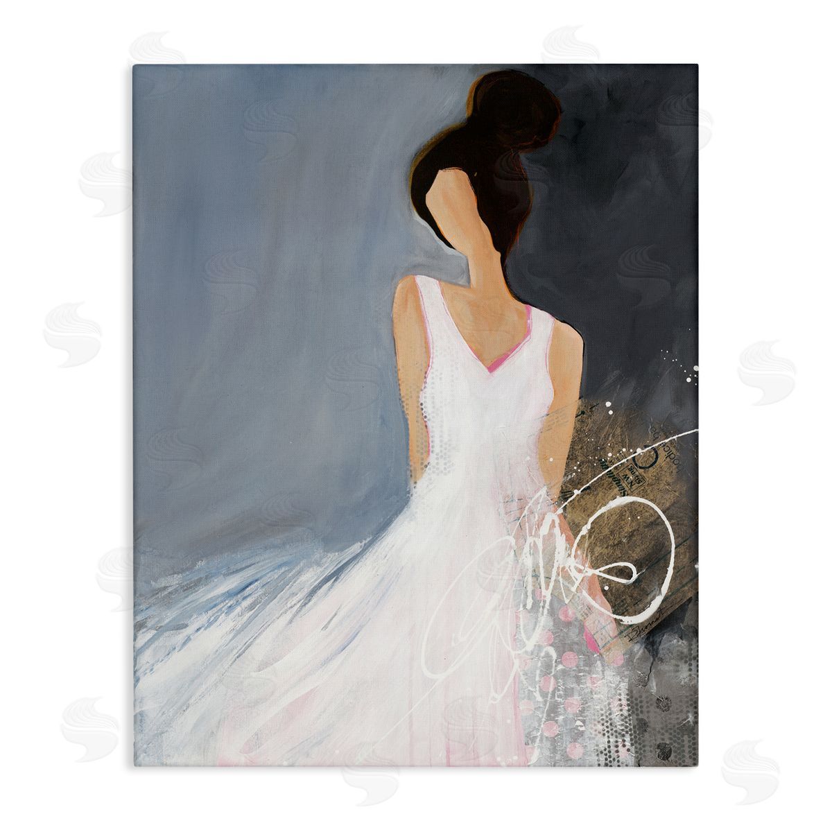 Ruth fr_sideomstein Abstract Female Figure Organic White Dress Fashion