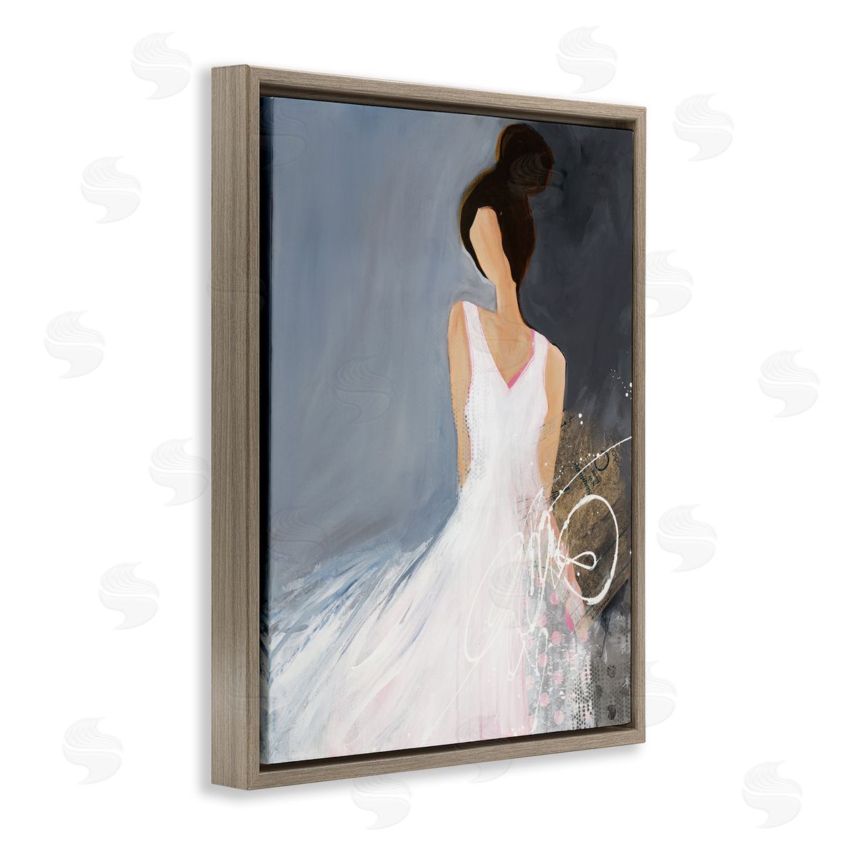 Ruth fr_sideomstein Abstract Female Figure Organic White Dress Fashion