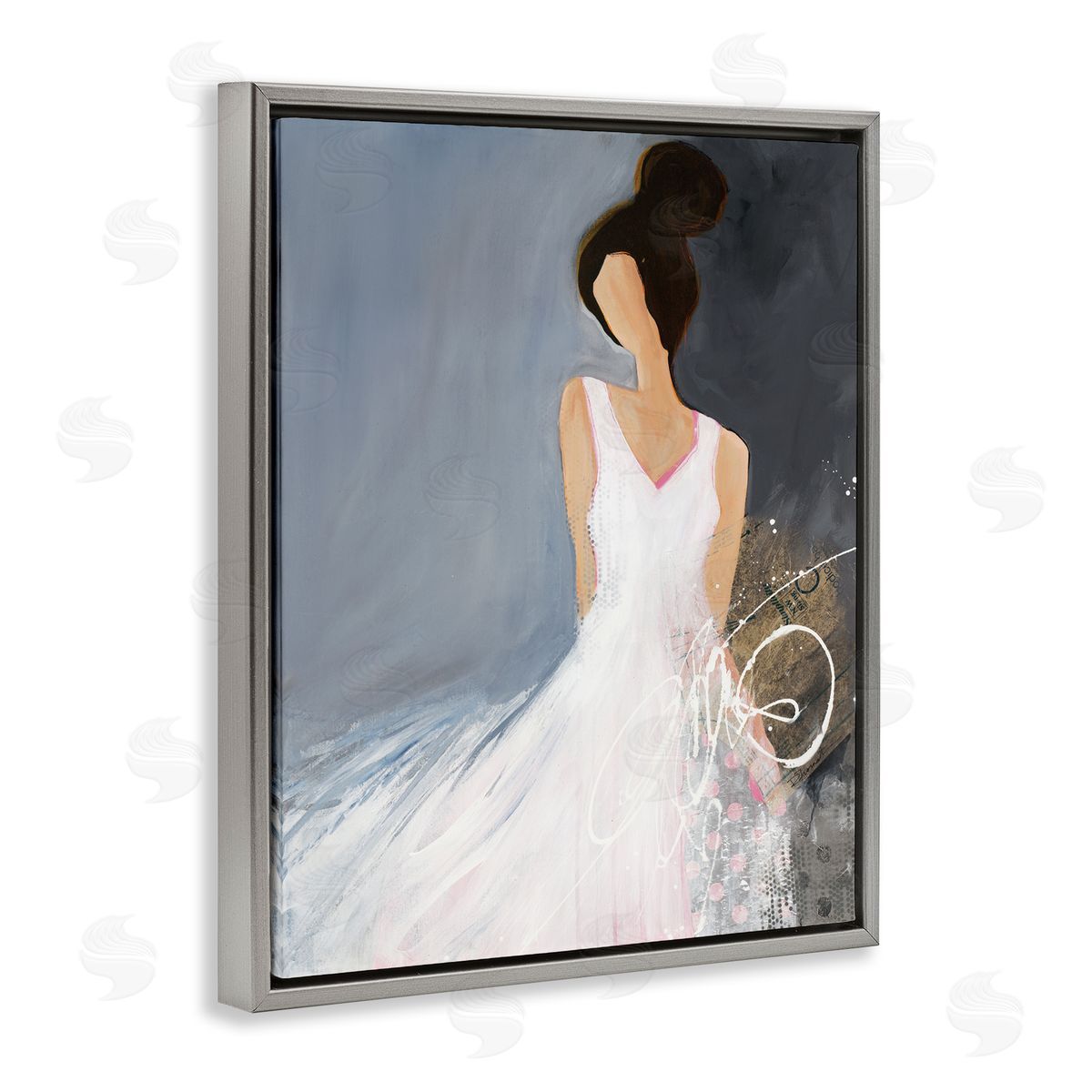 Ruth fr_sideomstein Abstract Female Figure Organic White Dress Fashion