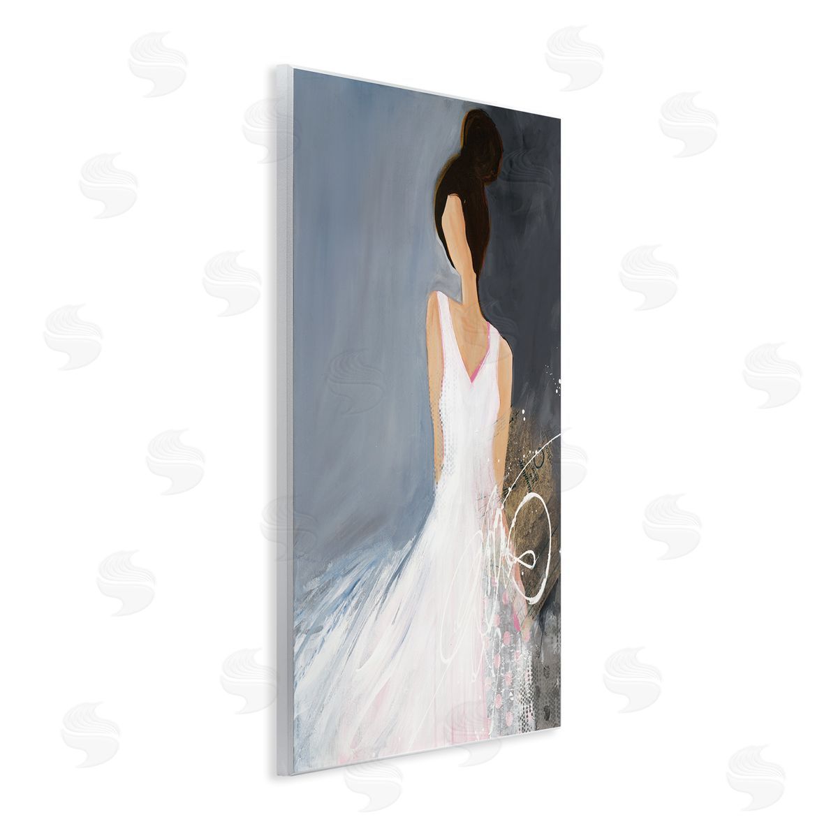 Ruth fr_sideomstein Abstract Female Figure Organic White Dress Fashion