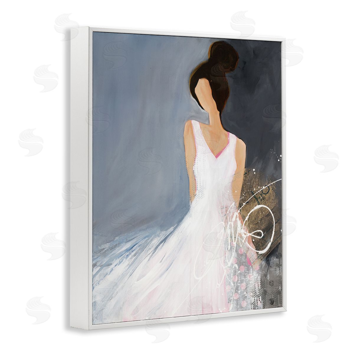 Ruth fr_sideomstein Abstract Female Figure Organic White Dress Fashion